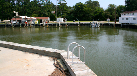 An empty Boat Basin