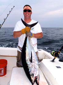 A bluefin tuna from Virginia's offshore waters. Photo by Ken Neill.